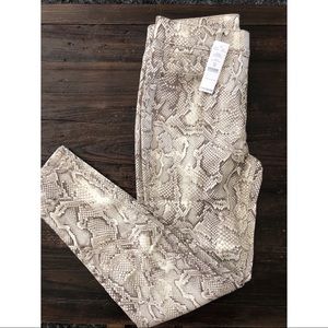 Snake skin skinny jeans